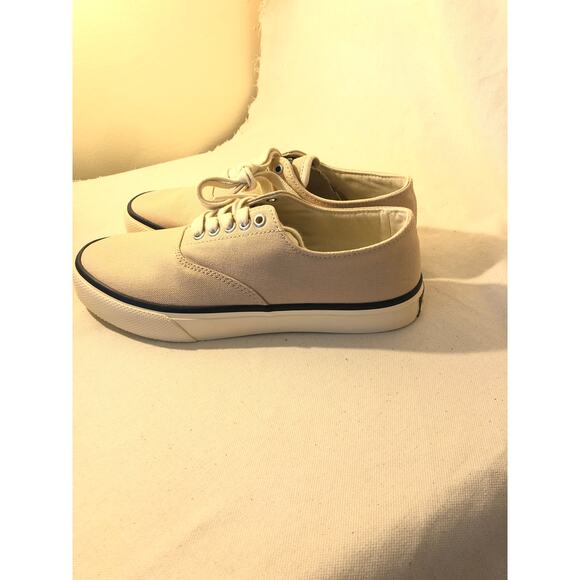 Sperry NWOT Men's Cream/Beige Top Siders Size 6 - Picture 4 of 7